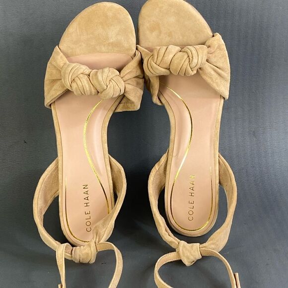 Cole Haan Women's Kaycee Knotted Ankle Strap High Heel Sandals  ew size  10 - Picture 5 of 10